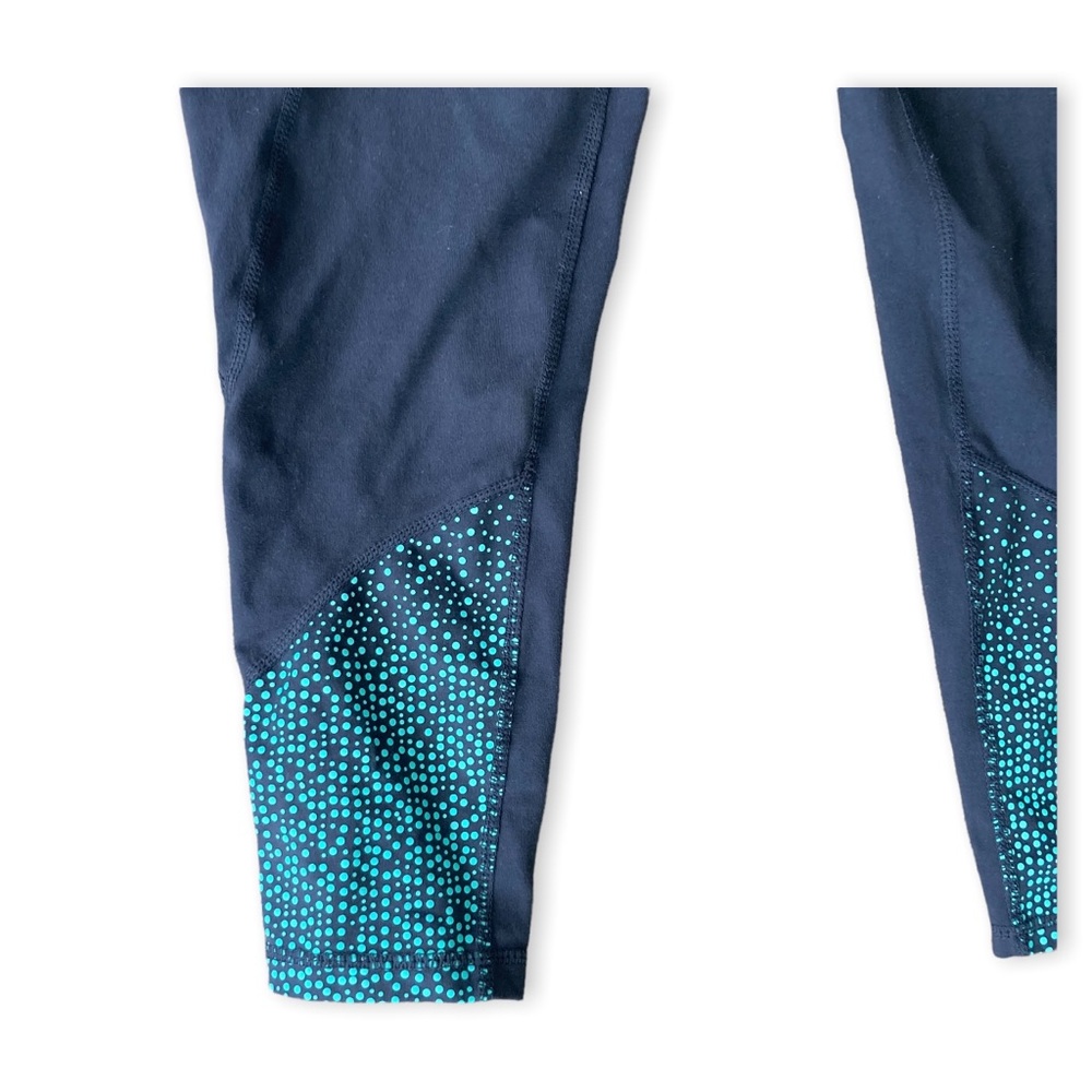 Tangerine | Dark Gray and Teal Workout Capri sz Small - Picture 2 of 6